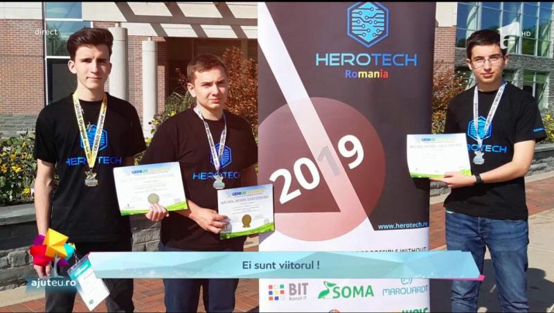 Herotech, cea mai puternică echipă de robotică din România. Băieții își doresc să construiască roboți care să salveze omenirea