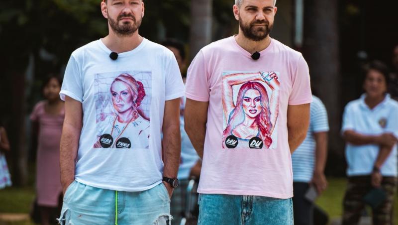Alex Abagiu și Radu și-au făcut tricouri cu Vica și Daniela Crudu pentru „Asia Express”! Cum și-au explicat alegerea