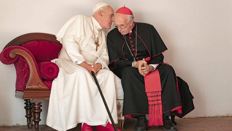 Trailerul lungmetrajului „The Two Popes”, cu Anthony Hopkins şi Jonathan Pryce, lansat