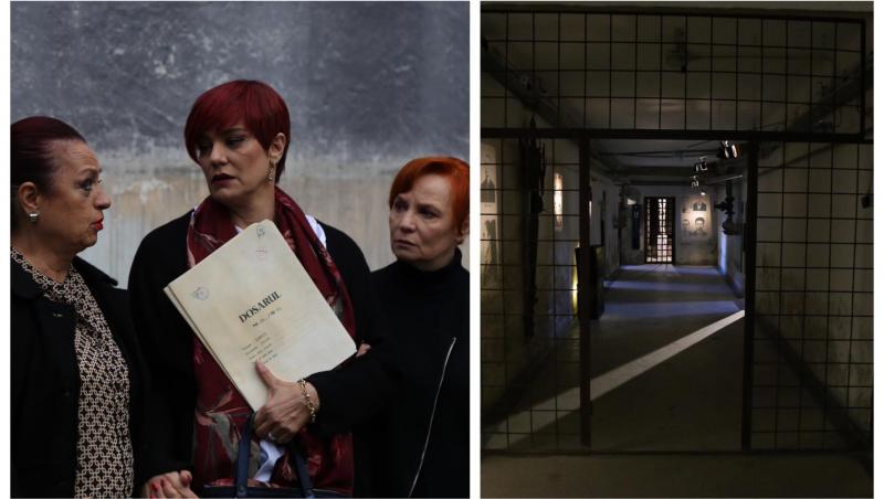 Adriana Trandafir, Maia Morgenstern și Ana Ciontea au filmat un moment special la fosta închisoare de la Piteşti.