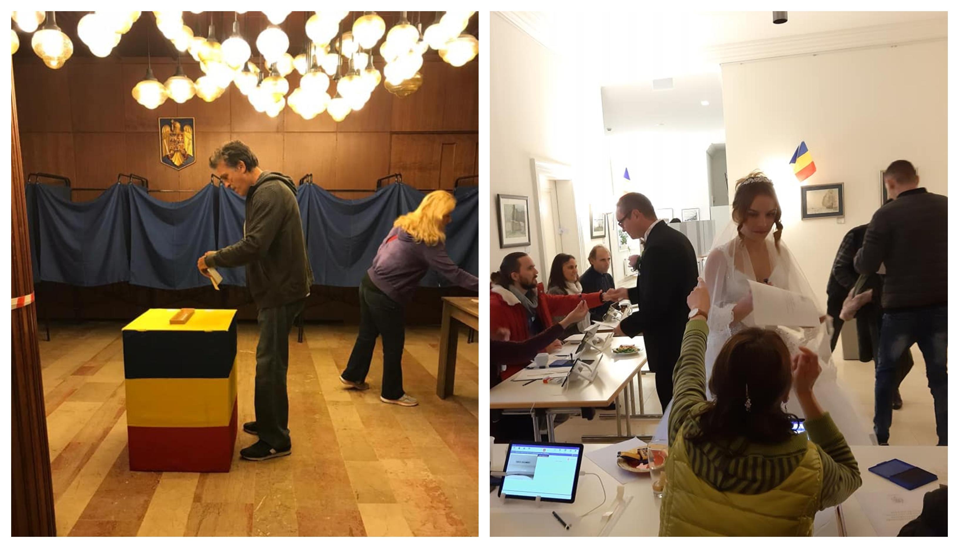 Alegeri Prezidențiale 2019. A doua zi de vot pentru diaspora! C&acirc;ți rom&acirc;ni din străinătate și-au ales președintele. Un mire și o mireasă, la urne!