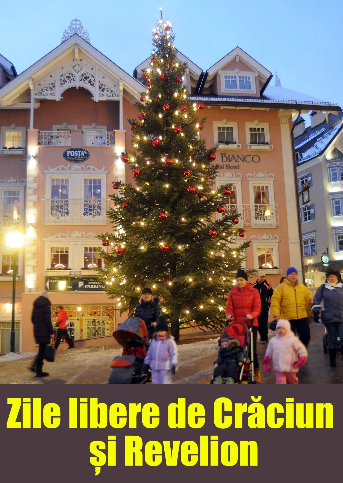 Zile libere de Crăciun și Revelion 2019. C&acirc;te zile libere au rom&acirc;nii de sărbători