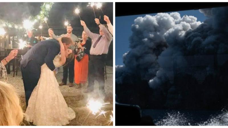 Doi tineri proaspăt căsătoriți, surprinși de erupția vulcanică: ”Mamă, am suferit arsuri serioase. Suntem în spital!”