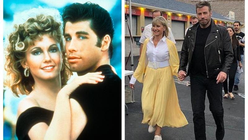 Olivia Newton-John și John Travolta, la 41 de ani de la premiera „Grease”.