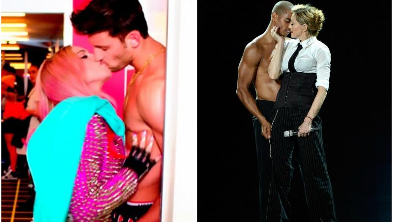 Madonna și foști iubiți mai tineri decât ea - Kevin Sampaio și Brahim Zaibat.