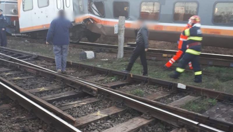 Două trenuri s-au ciocnit în urmă cu puțin timp, lângă Ploiești. Cel puțin cinci persoane sunt rănite