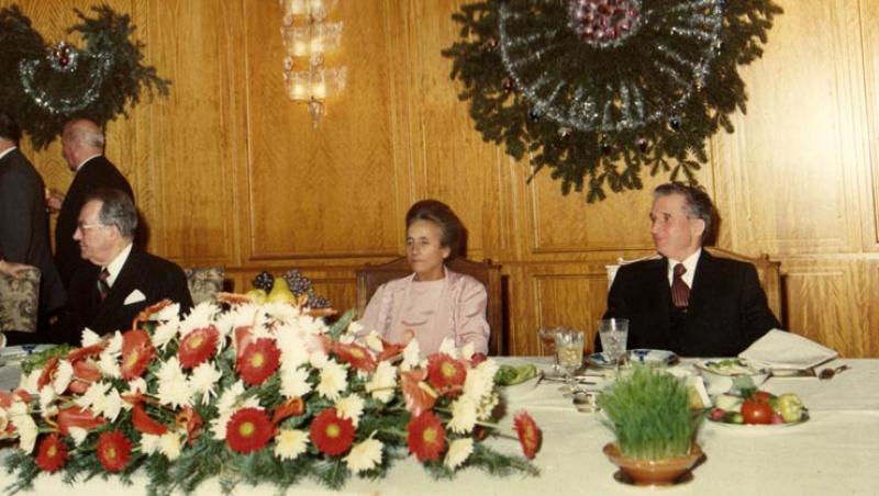 Elena și Nicolae Ceaușescu, la ultimul lor Revelion. 1988.