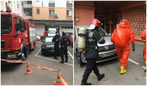 Alarmă chimică în Ploiești! Pompierii au evacuat un bloc întreg. Oamenii au ieșit în stradă, speriați de mirosul din imobil