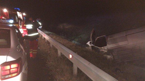 Accident grav pe A1, produs de un șofer fără permis. O persoană a murit și alte două au fost rănite