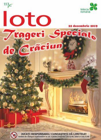 Loteria Rom&acirc;nă, trageri speciale de Crăciun. Loto 22 decembrie: premii suplimentare
