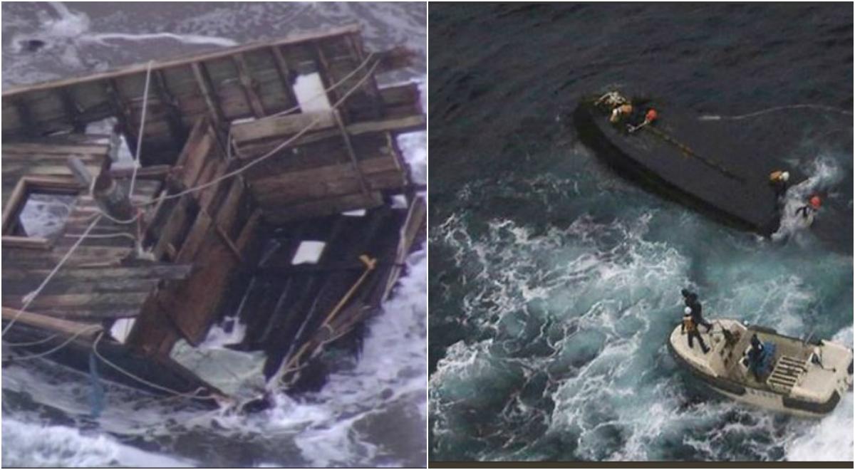 Vas fantomă, cu șapte cadavre, unele decapitate, descoperit plutind &icirc;n apropierea Japoniei. Ce era pictat pe corpul navei din lemn?