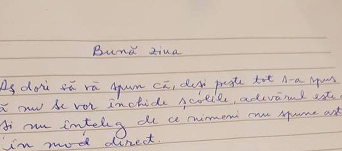 Viral. Scrisoarea unui părinte către cei care conduc &icirc;nvățăm&acirc;ntul: &bdquo;Nu &icirc;nțeleg de ce se ocolește acest adevăr&rdquo;