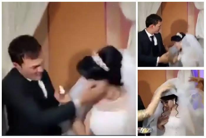 Mireasă luată la palme la propria nuntă! Gestul femeii l-a scos din sărite pe ginere. Ăsta da &icirc;nceput de căsnicie, nu?