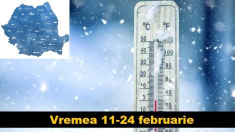 ANM, prognoza meteo pe regiuni 11-24 februarie. Vremea se răcește!