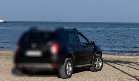 Amendă uriașă pentru o femeie din București care a intrat cu mașina până în buza mării!