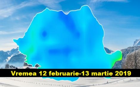 ANM, actualizare prognoza meteo. Vremea 12 februarie-13 martie 2019