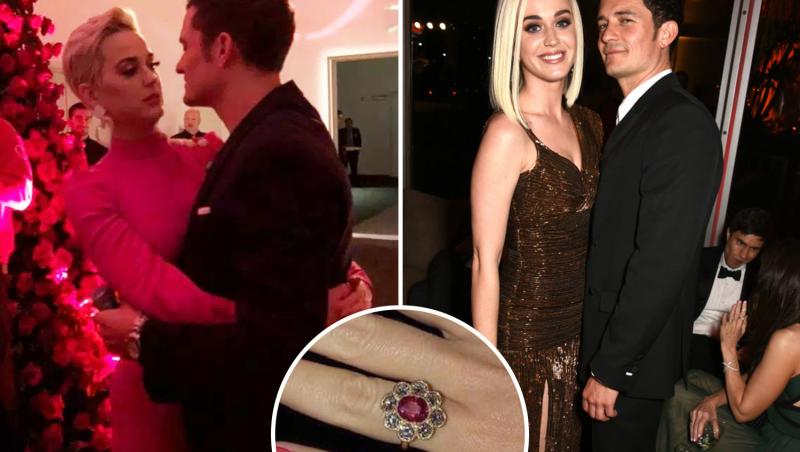 Katy Perry și Orlando Bloom s-au logodit chiar de Valentine’s Day!