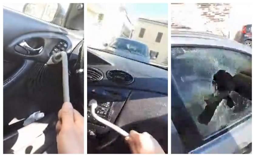 VIDEO. Un rom&acirc;n și-a distrus mașina Live pe Facebook, după ce a fost confiscată de carabinieri