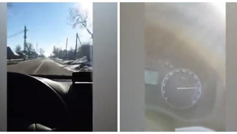 Inconștiență maximă! Un șofer a intrat live pe Facebook, în timp ce conducea cu 200 de kilometri la oră și făcea depășiri, ascultând manele! Video