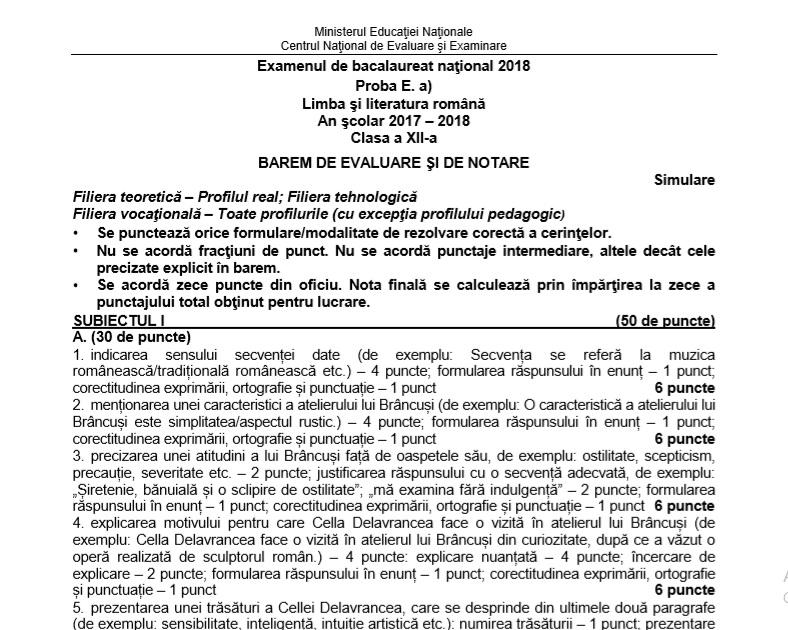 Simulare Bac 2019. Modele de subiecte și tot ce trebuie să știi
