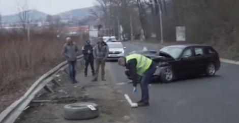 Accident teribil! O mașină a pătruns pe contrasens la Mediaș și coliziunea nu a mai putut fi evitată!
