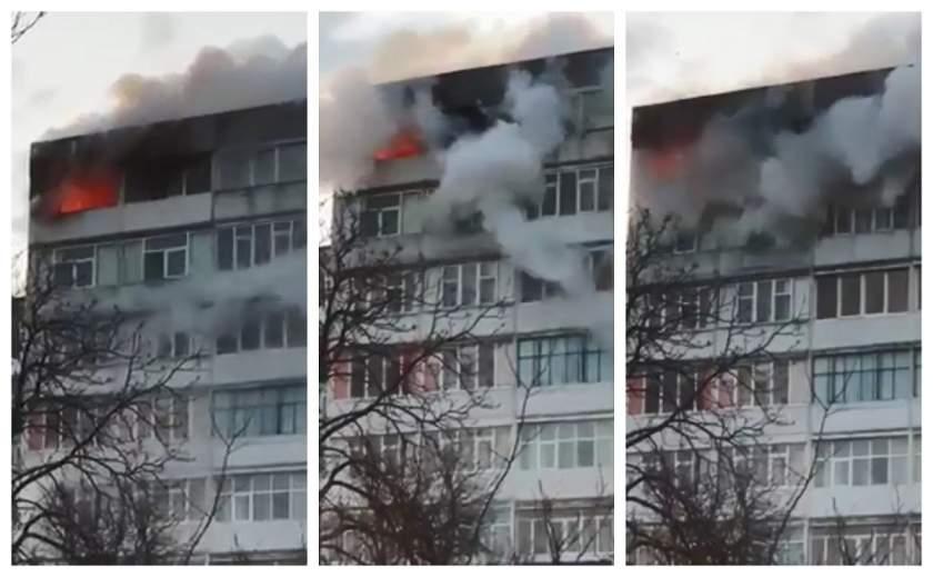 Video. Primele imagini de la cumplitul incendiu din Buzău, &icirc;n care o t&acirc;nără a murit arsă de vie, după o petrecere