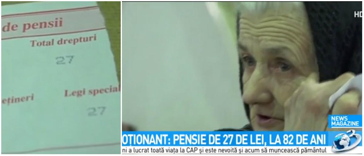 La 82 de ani, după o viață &icirc;ntreagă de muncă, este nevoită să supraviețuiască cu 27 de lei pe lună