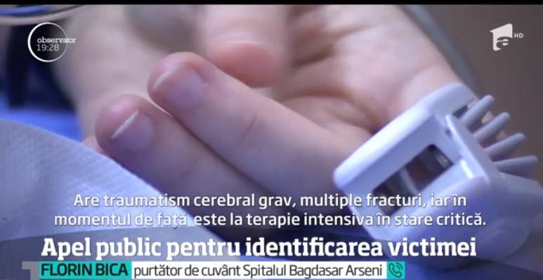 A murit &bdquo;fata fără nume&rdquo;, spulberată pe trecerea de pietoni din faţa Spitalului Bagdasar Arseni. Medicii fac un apel: &bdquo;Familia trebuie să afle&rdquo;