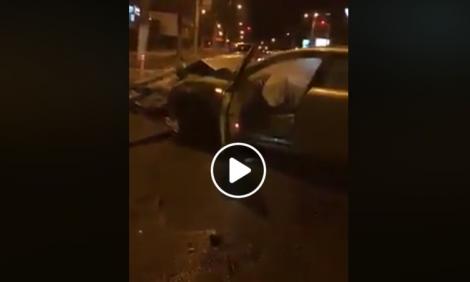 Accident grav în Constanța! Șoferul, mort de beat, filmat imediat după: „Eu am băut? Tu ai băut!” - Video
