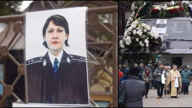 Imagini cutremurătoare! Polițista din Botoșani care a murit în Germania, a fost condusă pe ultimul drum. Care a fost motivul fulgerător al morții sale