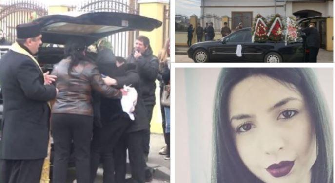 Video. Mama Valentinei, fata batută și arsă de iubitul ei, sf&acirc;șiată de durere, a leșinat! Momente greu de privit, la &icirc;nmorm&acirc;ntarea copilei sale