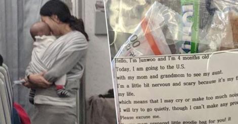 Gestul emoționant pe care o mamă l-a făcut pentru 200 de pasageri, în cazul în care bebelușul ei va plânge în timpul zborului