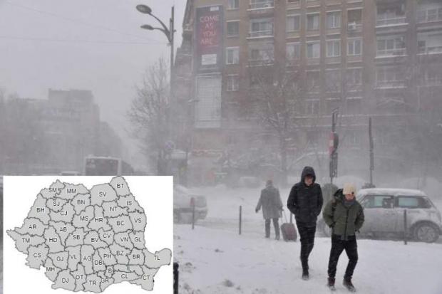 Vremea 5 februarie 2019. Prognoza meteo anunță temperaturi &icirc;n scădere, ploi izolate