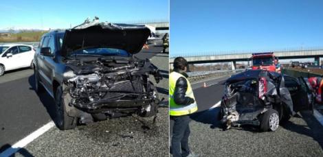 Accident rutier grav! În mașină se afla un fotbalist de „națională”. Evenimentul a avut loc pe autostradă!