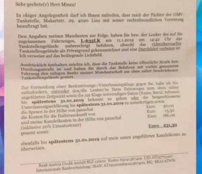 Mare atenție! Mai mulți rom&acirc;ni au primit amenzi de 230 de euro prin poștă după ce au parcat &icirc;n benzinării!