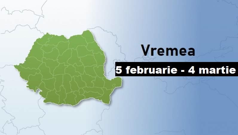 Vremea 5 februarie-4 martie. ANM, actualizare estimări meteorologice