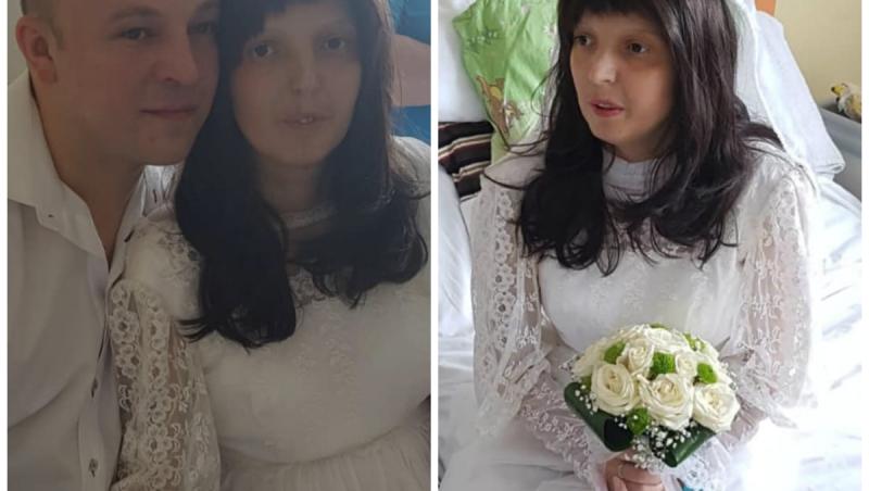 O tânără de 35 de ani, diagnosticată cu o tumoră cerebrală gravă, s-a căsătorit în spital: ”A spus că vrea să se găsească mai repede pe lumea cealaltă!”