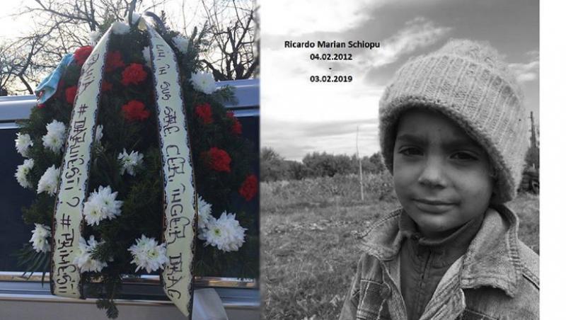 Au curs râuri de lacrimi! A fost înmormântat Marian, băiețelul care s-a stins de cancer cu o zi înainte de a împlini 7 ani