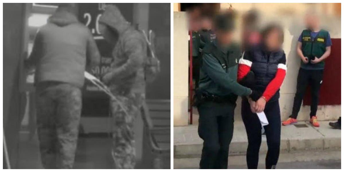 Momentul &icirc;n care niște rom&acirc;ni aruncă &icirc;n aer bancomante din Spania! Ce au găsit oamenii legii asupra lor