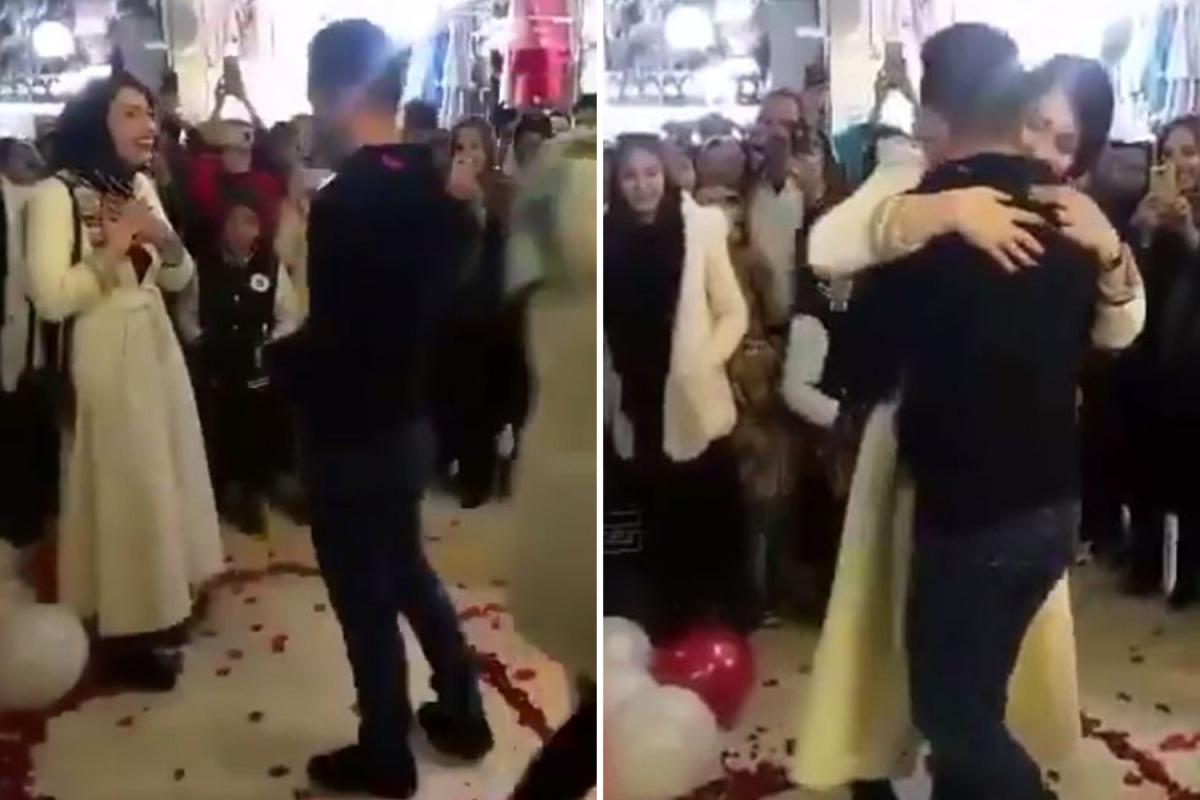 Acesta este considerat un gest indecent?! Au fost arestați pentru o &icirc;mbrățișare! - Video