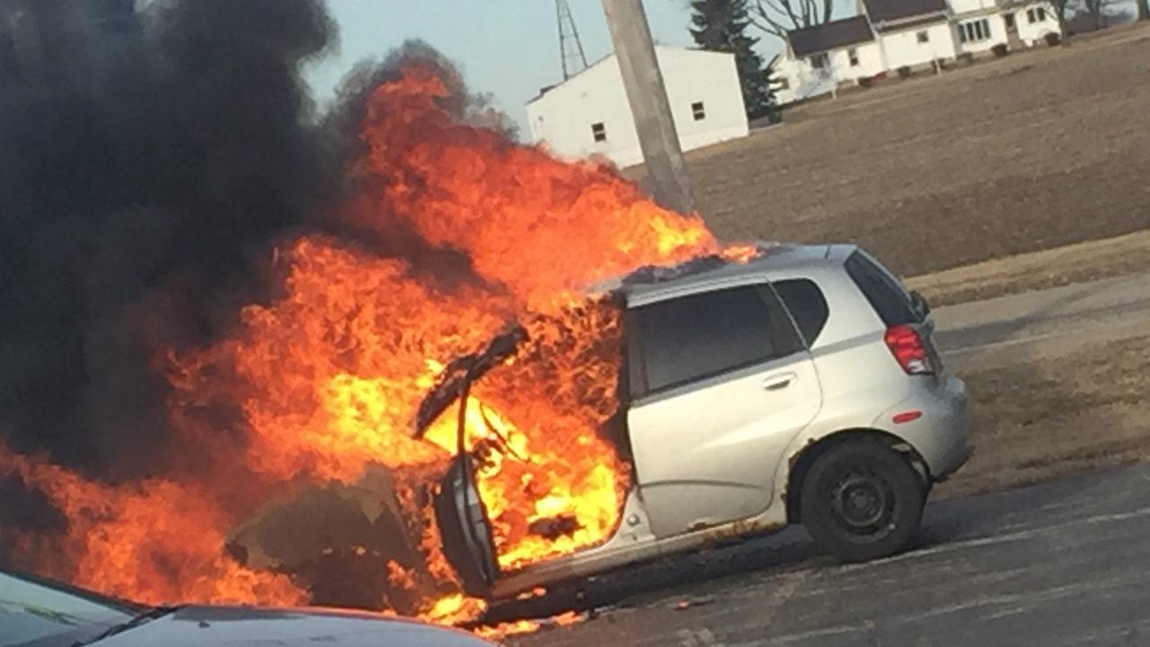 Accident teribil! Un șofer de 18 ani a ars de viu în urma unui accident rutier! Cine este de vină