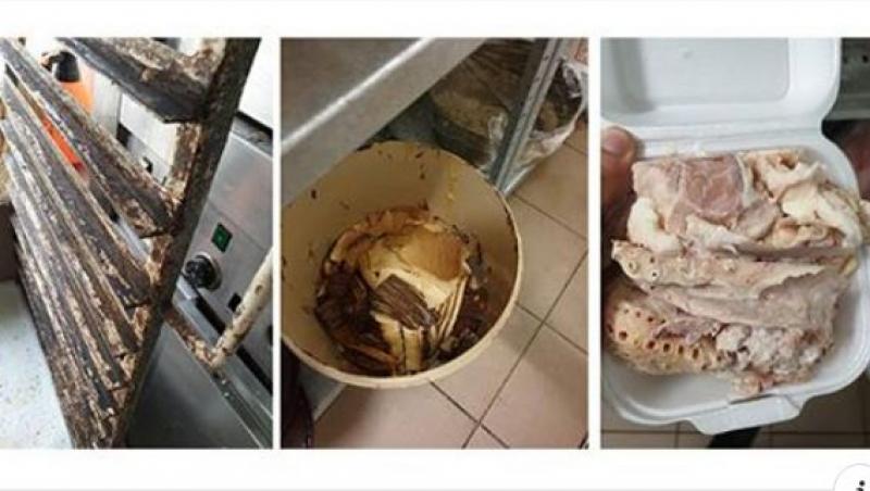 Zeci de copii și bolnavi de cancer, în pericol! O firmă de catering prepara mâncarea într-o bucătărie plină de gunoi şi mucegai