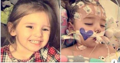 O fetiță de 2 ani se luptă cu viața, după ce o banală gripă s-a transformat într-o inflamație a creierului! Se află în comă indusă