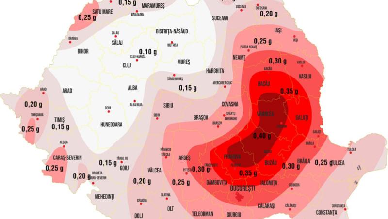 Harta cutremurelor in România