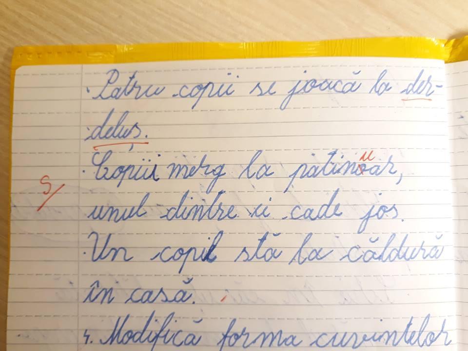 Lucrarea de control, care scandalizează Rom&acirc;nia. Cum a corectat &icirc;nvățătorul testul unui elev: &bdquo;Eu ce să-i spun, domnule &icirc;nvățător?&rdquo;