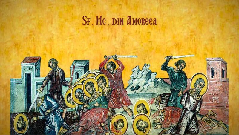 Calendar ortodox 6 martie. Sf 42 Mucenici din Amoreea