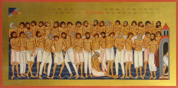 Sf 42 de Mucenici, 6 martie. Rugăciunea zilei către sfinții din Amoreea