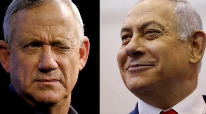 Alegeri Israel: Partidele Likud și Albastru şi Alb se află la egalitate, &icirc;nsă Netanyahu este favorit pentru a forma guvernul