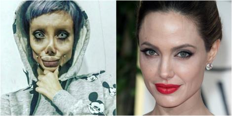 Înainte și după. Cum arată, de fapt, sosia horror a Angelinei Jolie: „Nu văd nimic rău în a-ți face operații estetice” - Galerie foto
