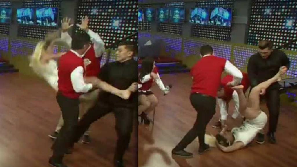 O prezentatoare TV, dusă de urgență la spital, după ce a căzut &icirc;n cap &icirc;n direct, &icirc;n timpul emisiunii pe care o modera! T&acirc;năra s-a ales cu răni grave